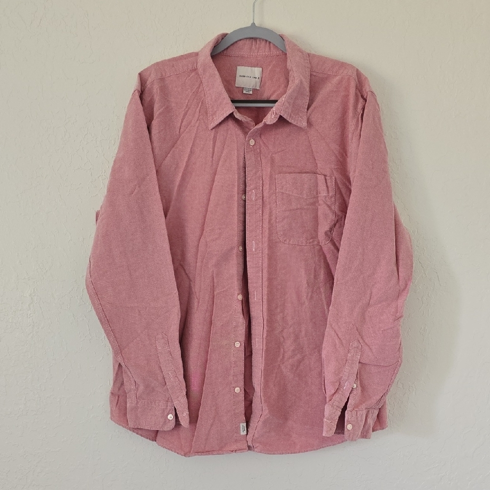 Red American Eagle Button up shirt Size XXL